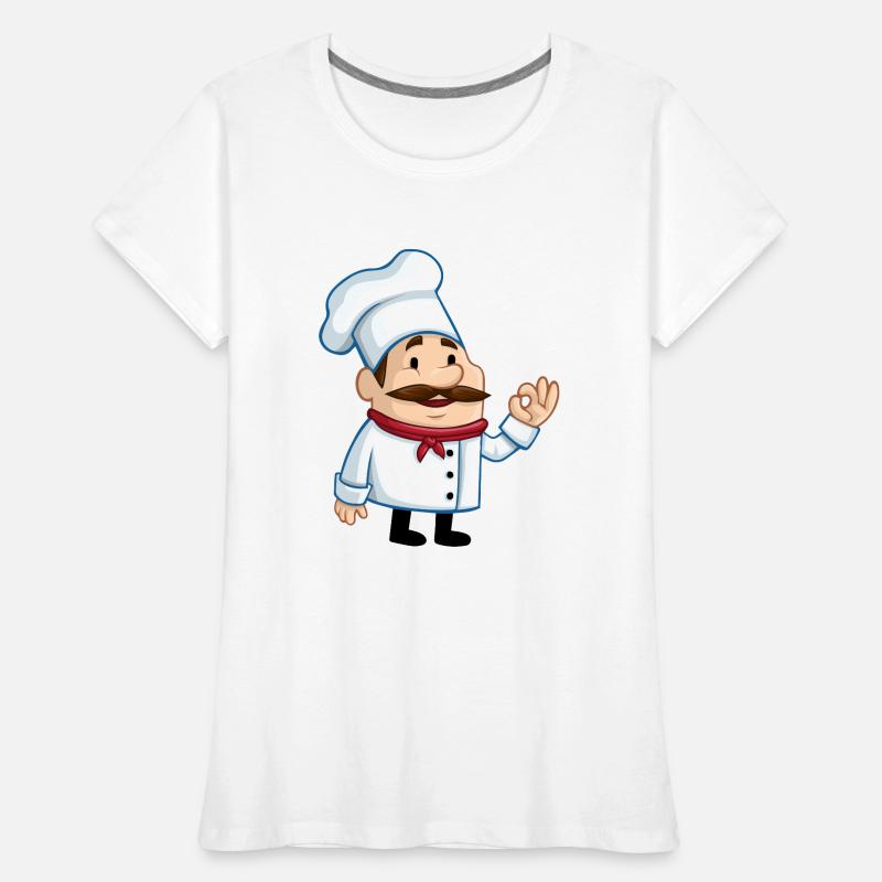 chef chef baker baecker kitchen kitchen kitchen1 Women's Premium Organic T-Shirt