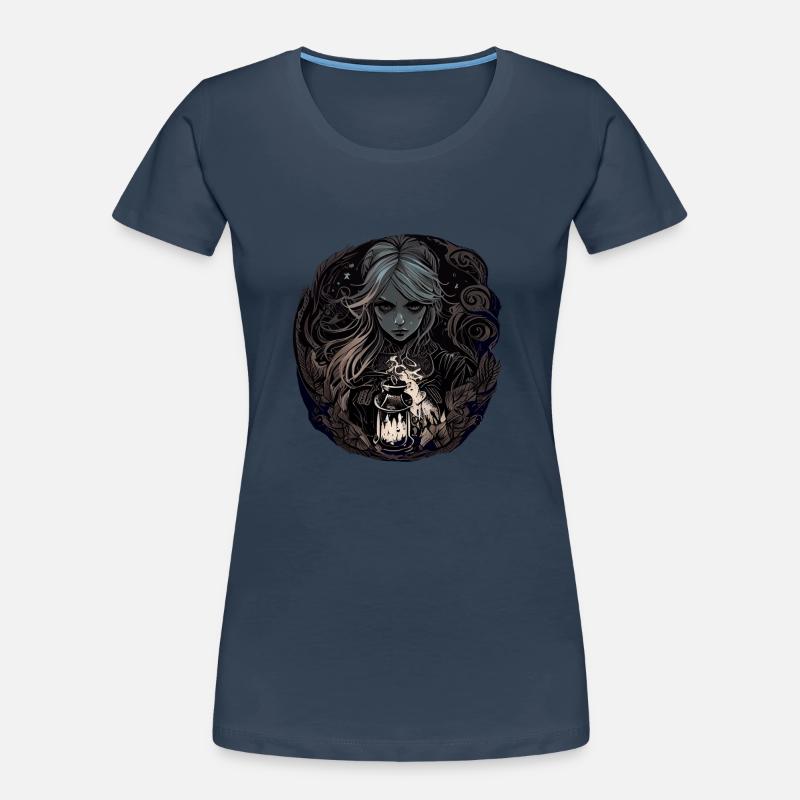 Düstere wunderschöne Hexe / Wicca Frauen Premium Bio T-Shirt