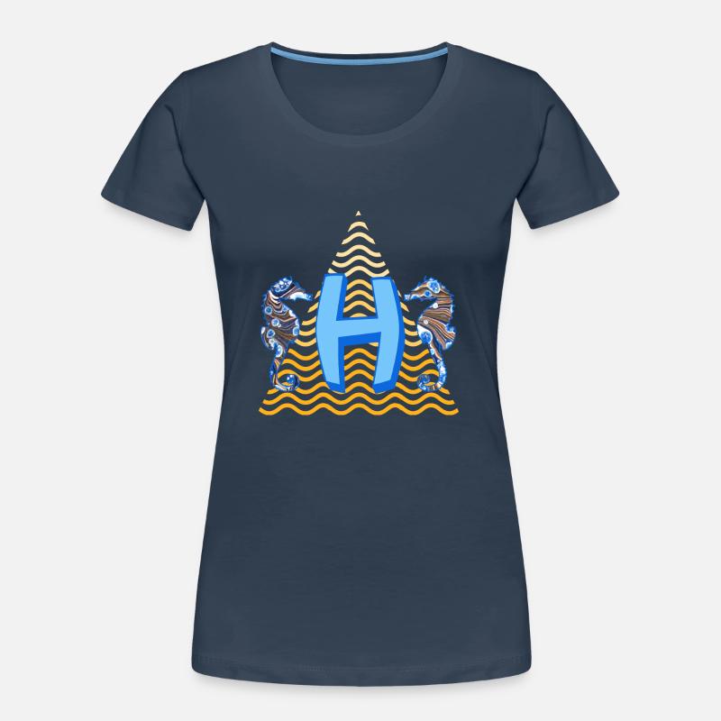 seepferdchen e 262 h Frauen Premium Bio T-Shirt