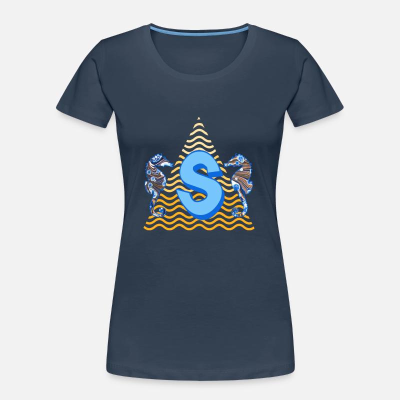 seepferdchen e 262 s Frauen Premium Bio T-Shirt