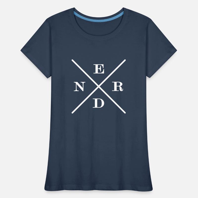 nerdy nerd coder server download error 404 Frauen Premium Bio T-Shirt