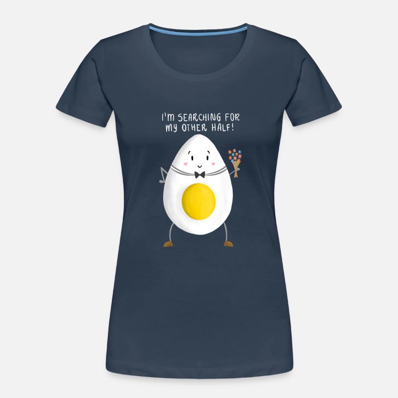 Romantic Boiled Egg Women's Premium Organic T-Shirt