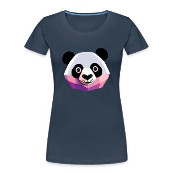 Panda Low Poly - Frauen Premium Bio T-Shirt -  - Vorne - Mia (176cm)