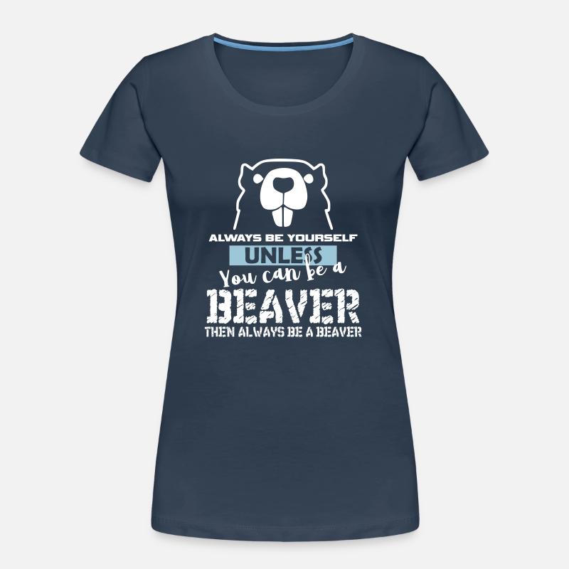 Biber Geschenk Frauen Premium Bio T-Shirt