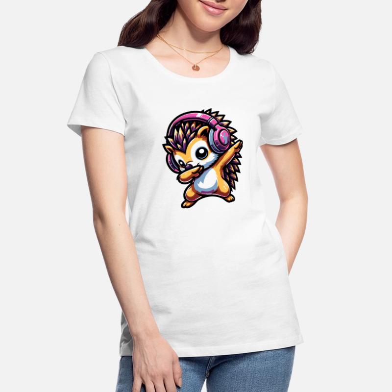 Dabbing Hérisson T-shirt bio Premium Femme