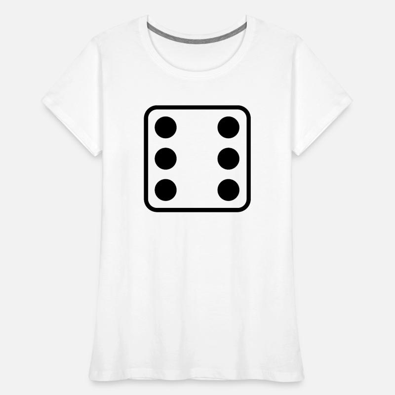 Conception de symbole de cube pour personnaliser T-shirt bio Premium Femme