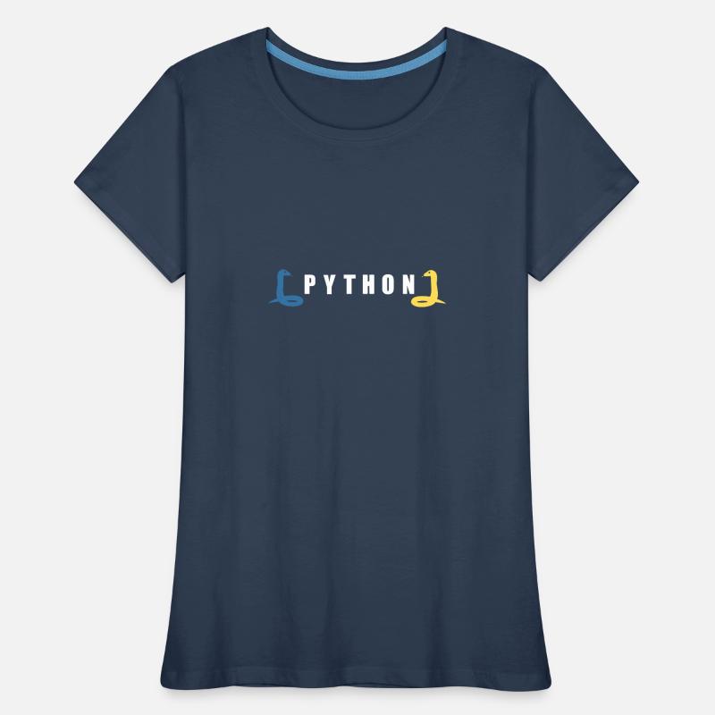 Python Entwickler Programmierer Coder Geschenkidee Frauen Premium Bio T-Shirt