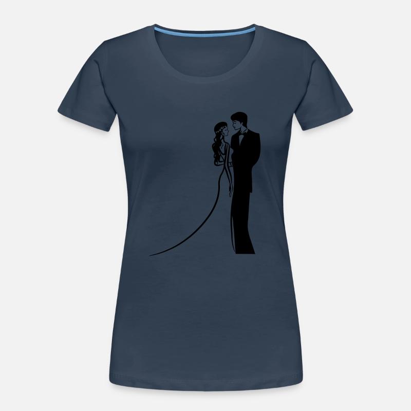 Heirat glücklich ehe Frauen Premium Bio T-Shirt