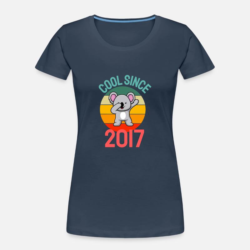 Cool seit 2017 Retro Dabbing Koala 5. Geburtstag Frauen Premium Bio T-Shirt