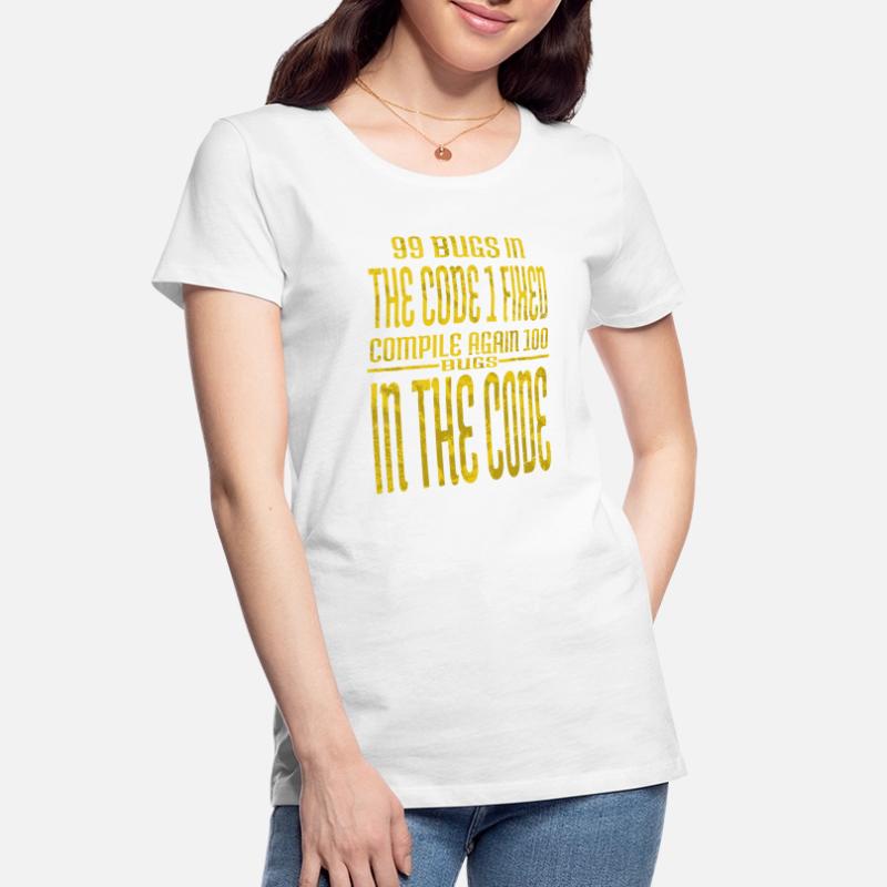 frontend developer computer programming present Women's Premium Organic T-Shirt