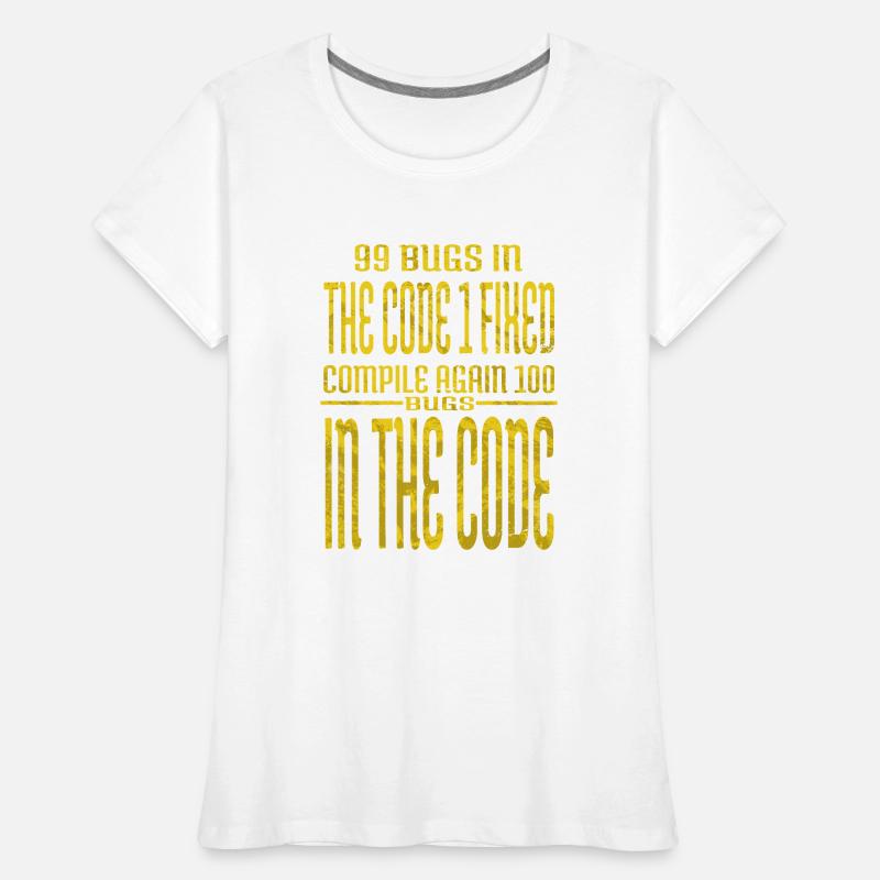 frontend developer computer programming present Women's Premium Organic T-Shirt