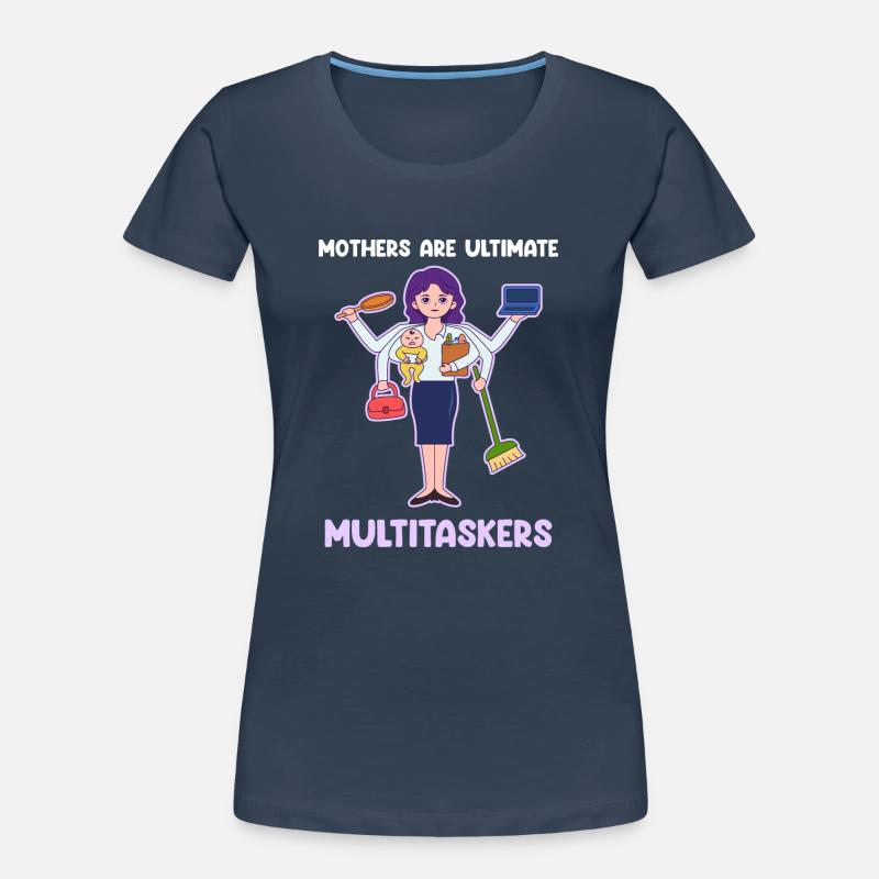 Multitasking zum Muttertag Frauen Premium Bio T-Shirt