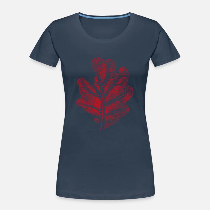 Blatt Eiche - Mit Rissen / Eichenblatt Botanisch Frauen Premium Bio T-Shirt