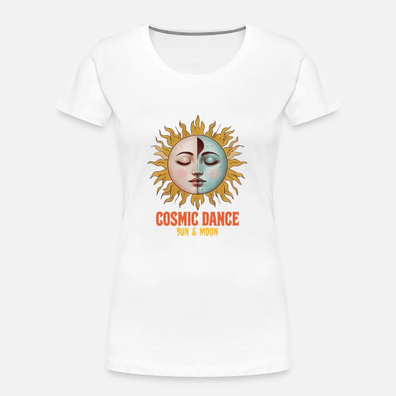 Cosmic Dance Spirituality Gift - Women's Premium Organic T-Shirt - white