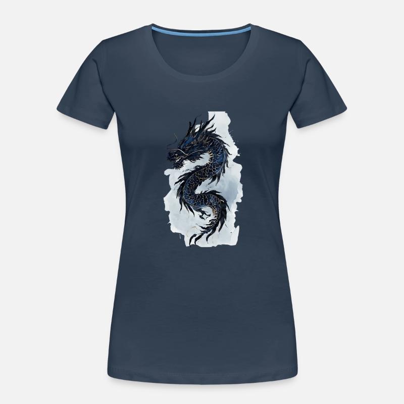 Drache China Mythologie Geschenk Frauen Premium Bio T-Shirt