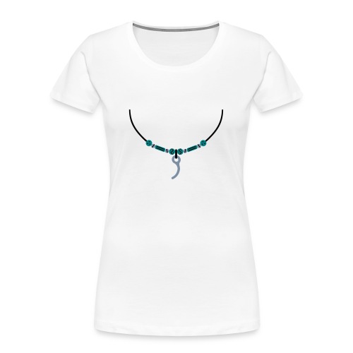 Closing Pin Necklace - Women's Premium Organic T-Shirt