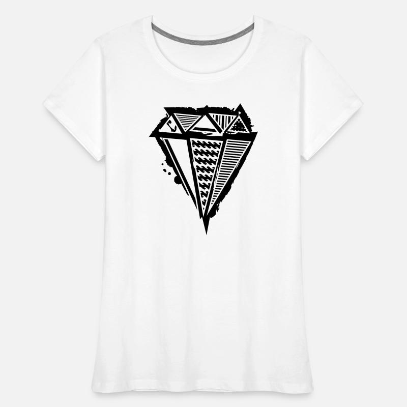 A diamond graffiti with different patterns Women's Premium Organic T-Shirt