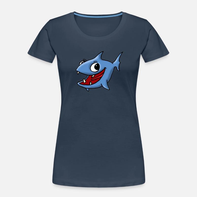 Blue Fish T-shirt bio Premium Femme