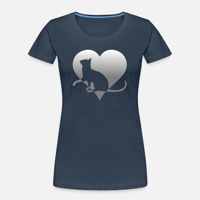 chat chat chat chat chat minou chatte minou T-shirt bio Premium Femme