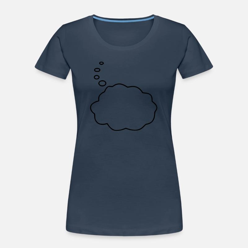 Speech Bubble / Thought Bubble - Women's Premium Organic T-Shirt - 