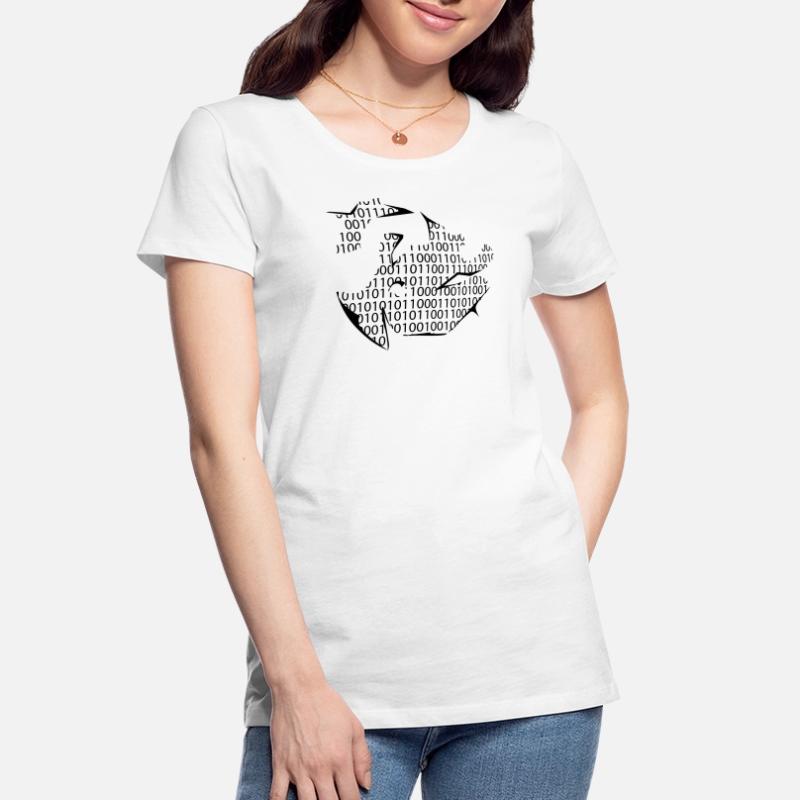 binary code Women's Premium Organic T-Shirt