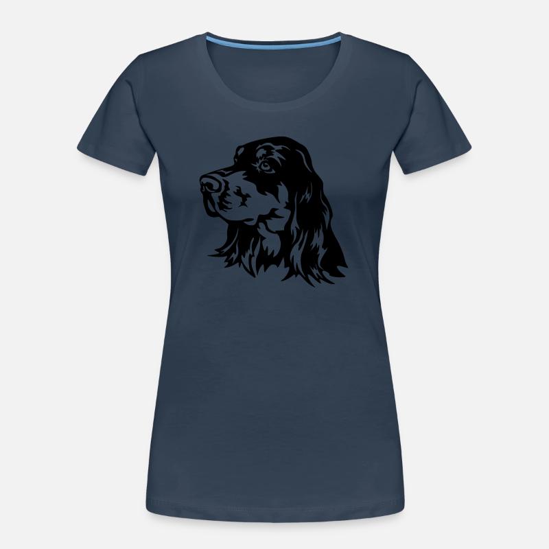 Gordon Setter Head Women's Premium Organic T-Shirt
