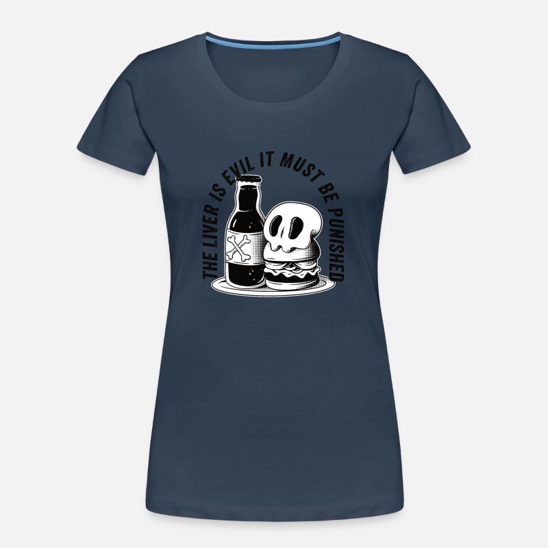 Die Leber ist böse und wird bestraft Frauen Premium Bio T-Shirt