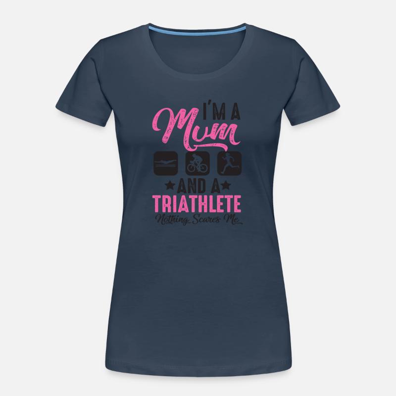 Ich Bin Eine Mutter Und Ein Triathlet Frauen Premium Bio T-Shirt