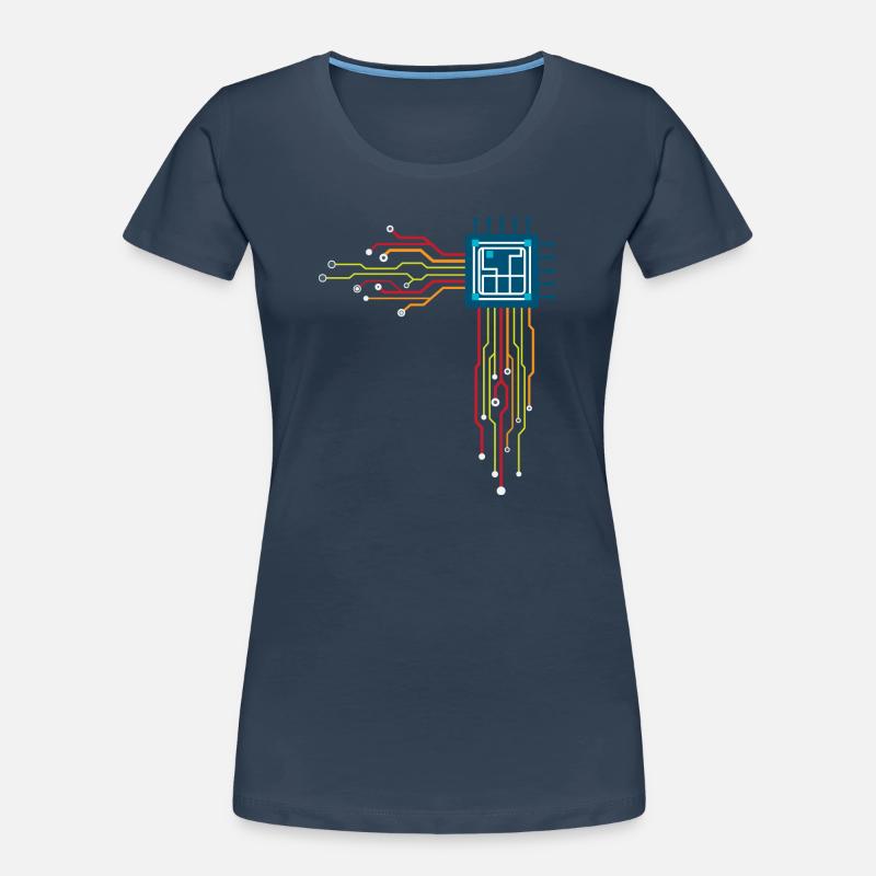 Computer chip - Creative illustration Women's Premium Organic T-Shirt