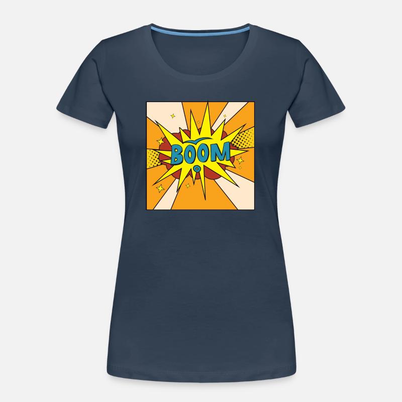 Boom Comic Explosion Stil Frauen Premium Bio T-Shirt