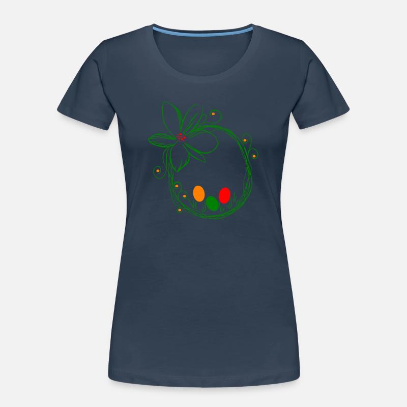 Easter nest with Easter eggs Women's Premium Organic T-Shirt