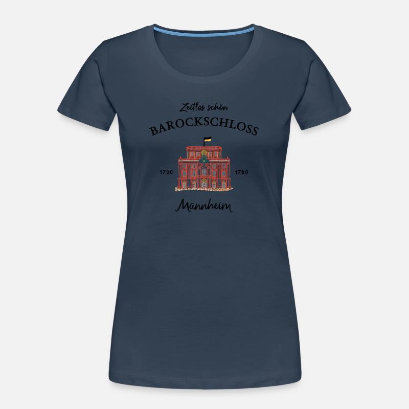 Mannheim, palais baroque emblématique, période de construction T-shirt bio Premium Femme