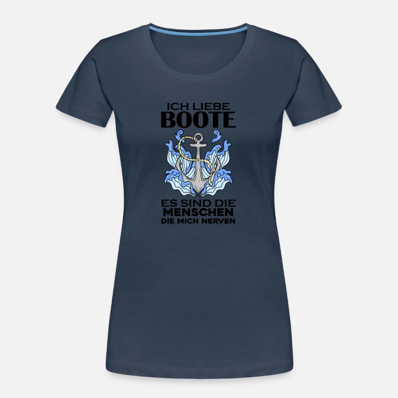 Boote Motorboot Boot Frauen Premium Bio T-Shirt