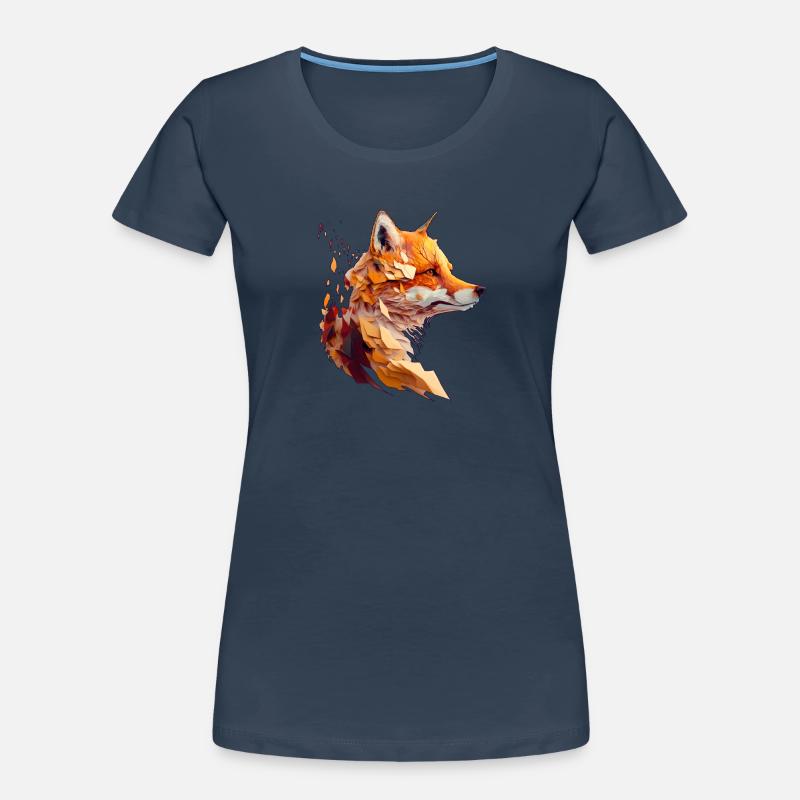 Polygon Fox Design, Pretty Fox Women's Premium Organic T-Shirt