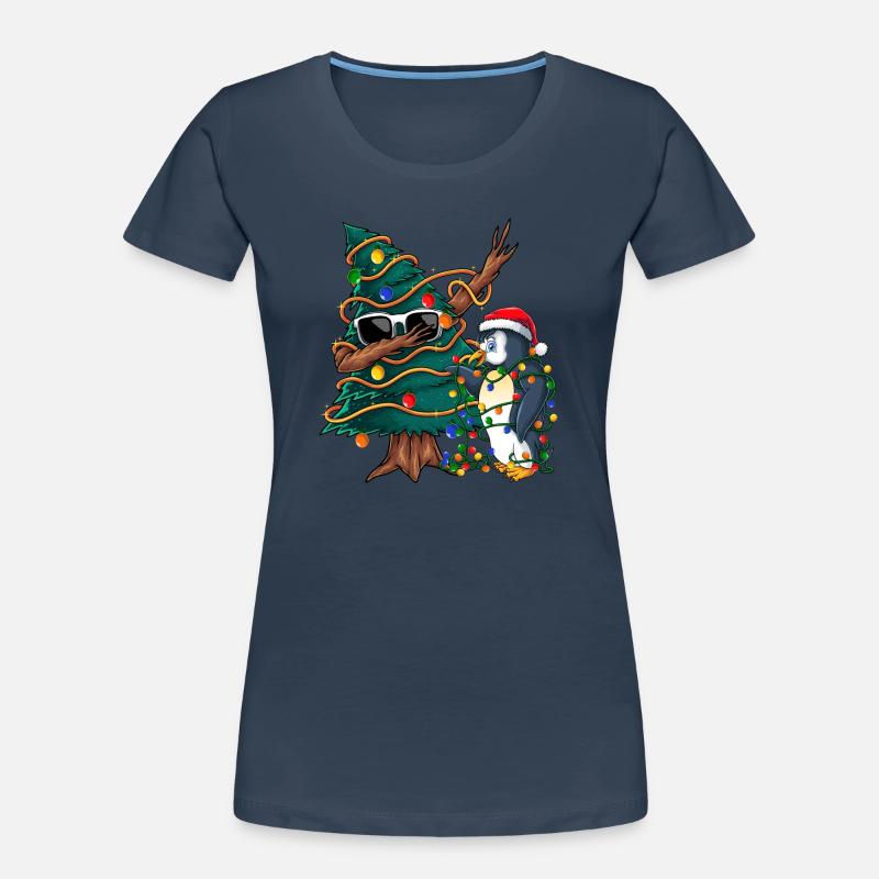 Dapping Tannenbaum -Dapping Weihnachtspullover Frauen Premium Bio T-Shirt