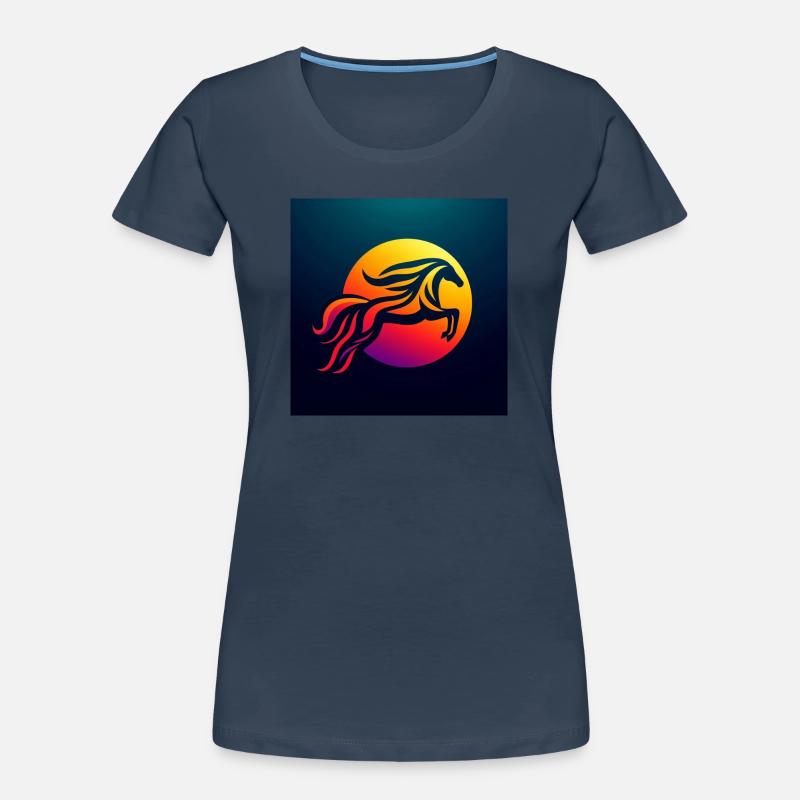 Cavalier à cheval 2 T-shirt bio Premium Femme