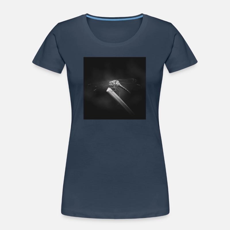 Libellule insecte gros plan affiche T-shirt bio Premium Femme