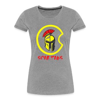 Helmet Sparta and Blood 4 - Women's Premium Organic T-Shirt -  - Front - Mia (176cm)