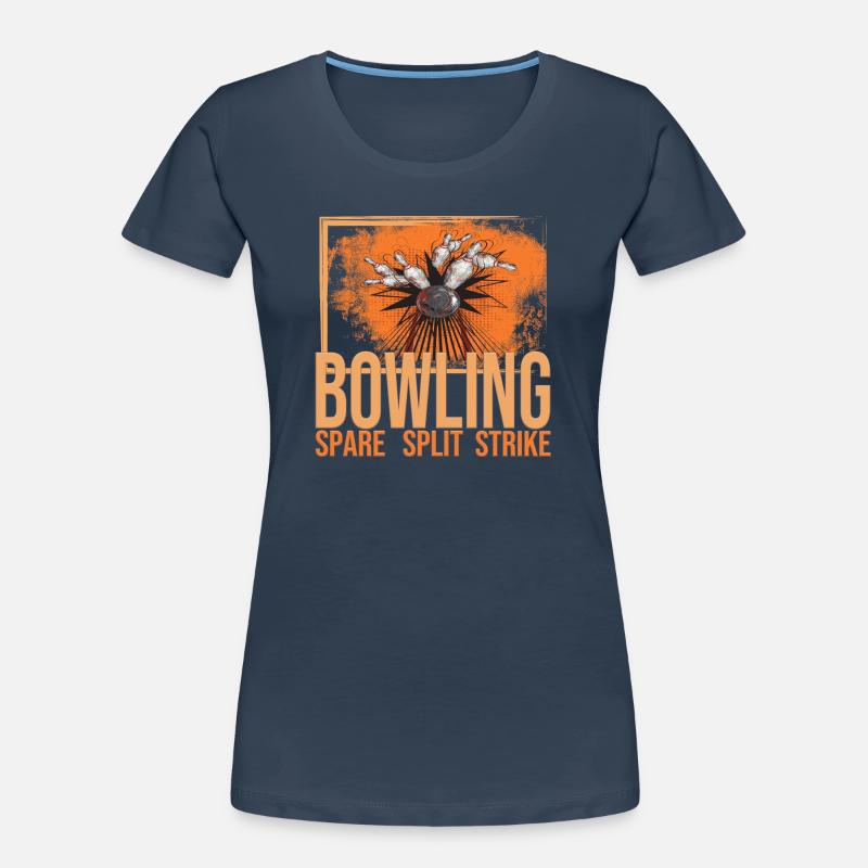 Bowling - Spare - Split - Strike Frauen Premium Bio T-Shirt