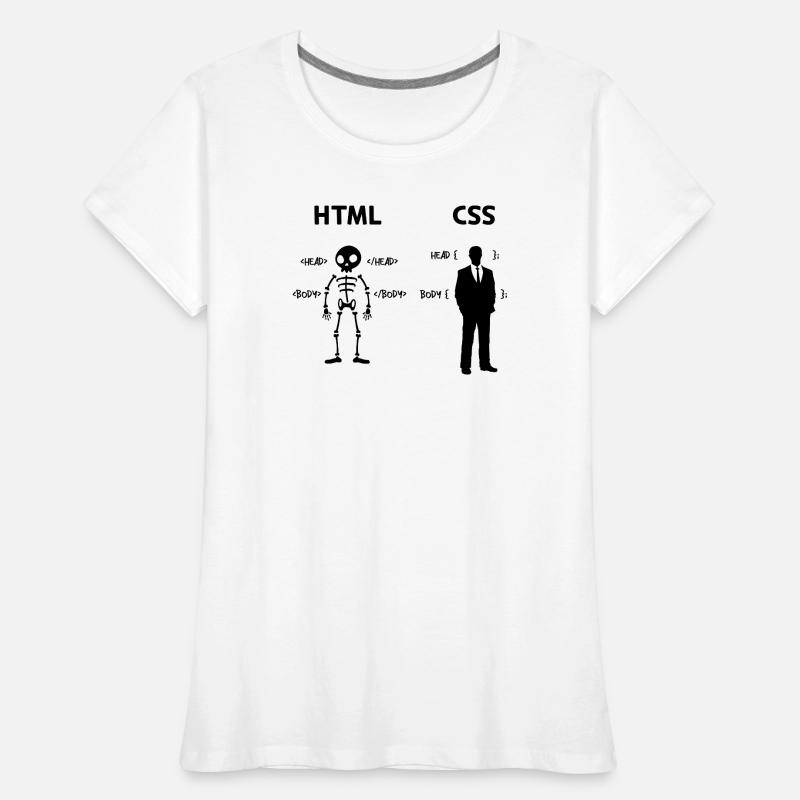 Developer Programmierer Coden Css Skripting Code Frauen Premium Bio T-Shirt