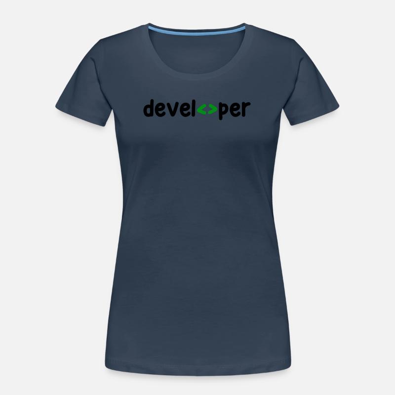 Developer Spruch Coden Softwareentwickler Nerd Frauen Premium Bio T-Shirt