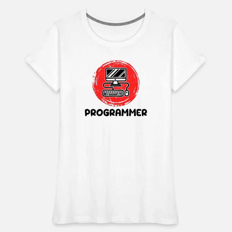 Computer Developer Programmer Code Scripting Women's Premium Organic T-Shirt