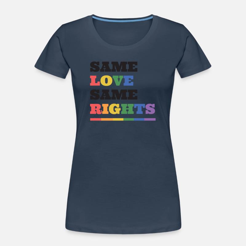 LGBTQ Pride Month - Same Love, Same Rights Women's Premium Organic T-Shirt