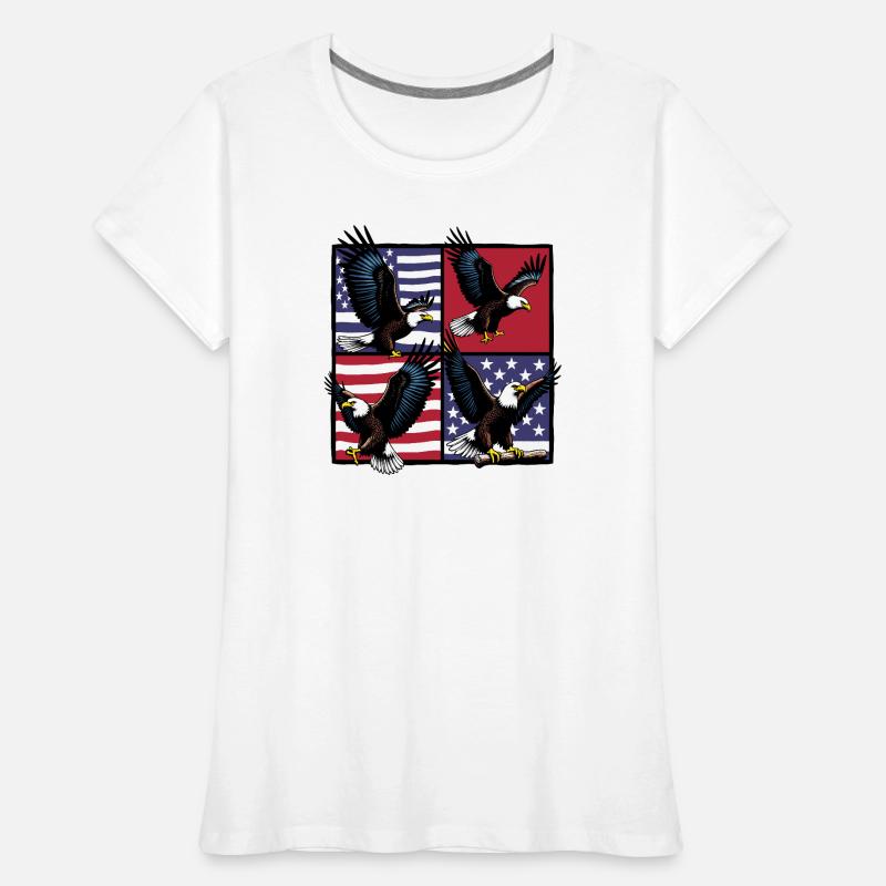 Bald eagle Women's Premium Organic T-Shirt