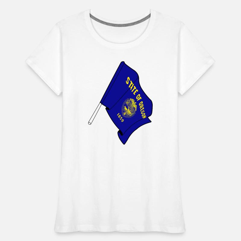 Drapeau de l’Oregon T-shirt bio Premium Femme