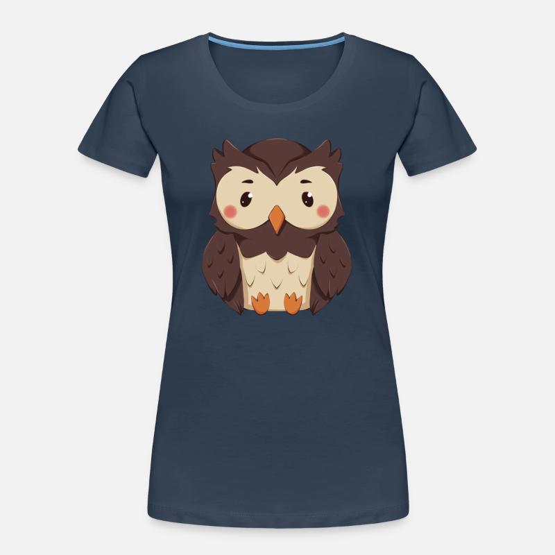 Eule Frauen Premium Bio T-Shirt