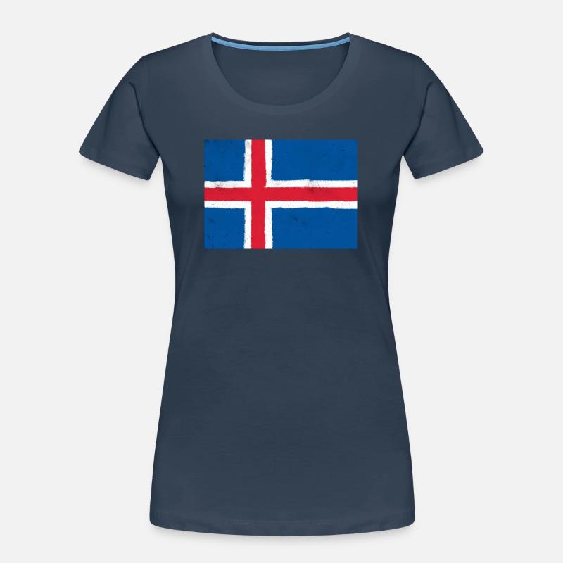 Drapeau de l’Islande T-shirt bio Premium Femme