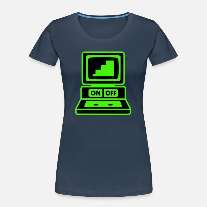 Computer Minimal Pop-Art Frauen Premium Bio T-Shirt