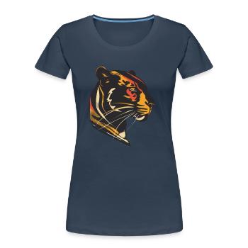 Conception élégante de la silhouette de la panthère - T-shirt bio Premium Femme -  - Devant - Mia (176cm)