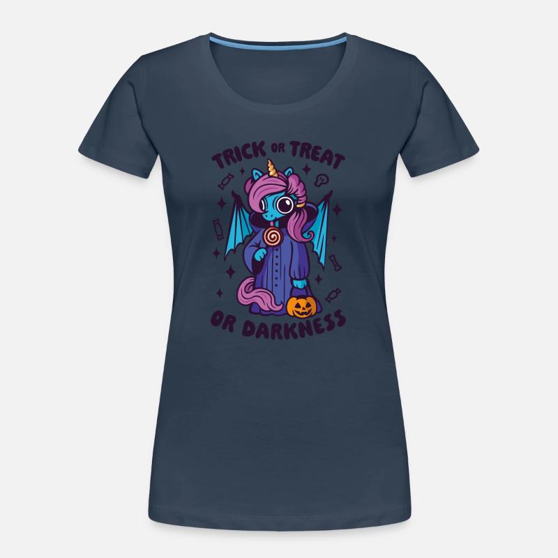 Dark Candy Unicorn - Süßes oder Saures oder Dunkelheit Frauen Premium Bio T-Shirt